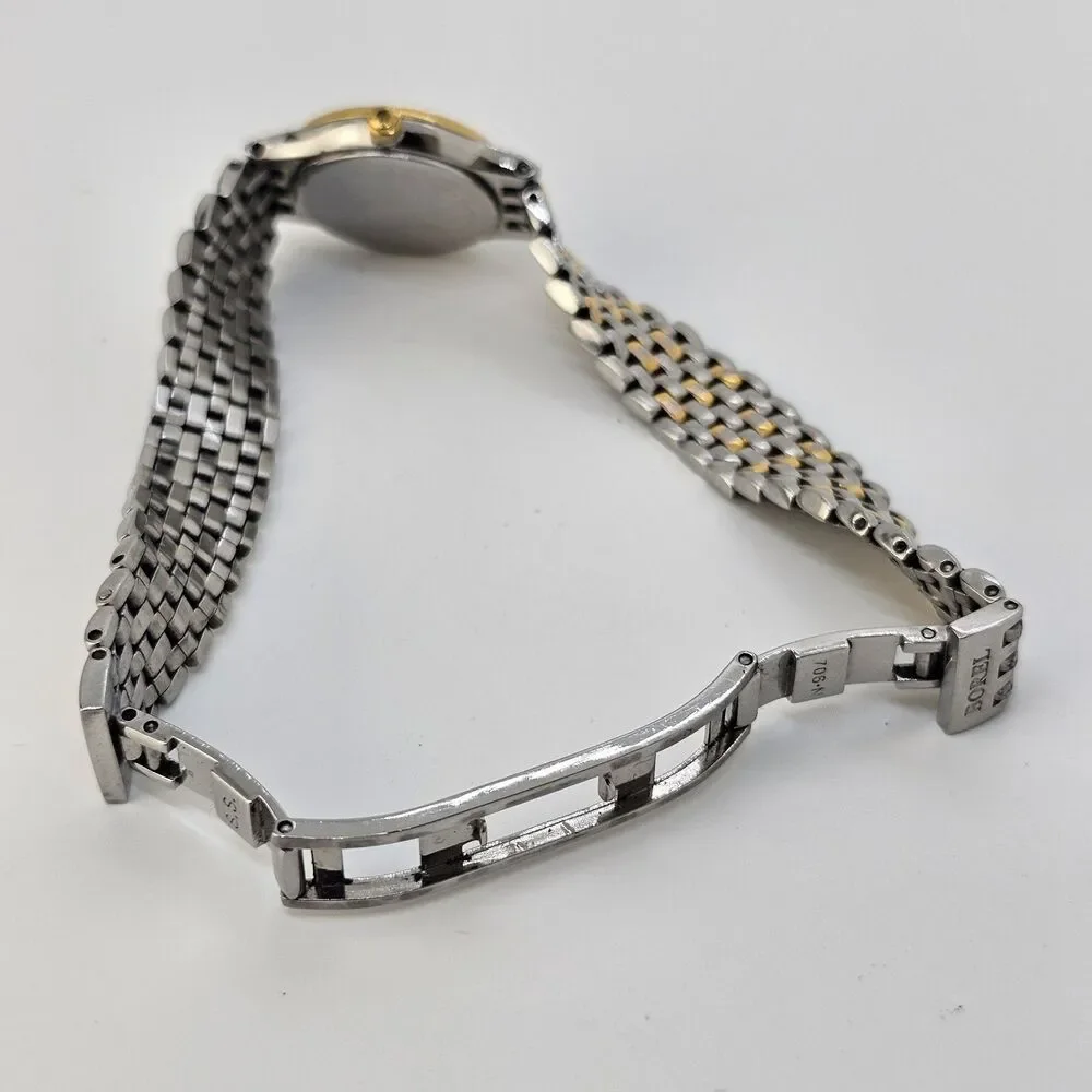 Ernest Borel Women's Watch 21MM Gray Dial Gray Gold Tone Bracelet 6